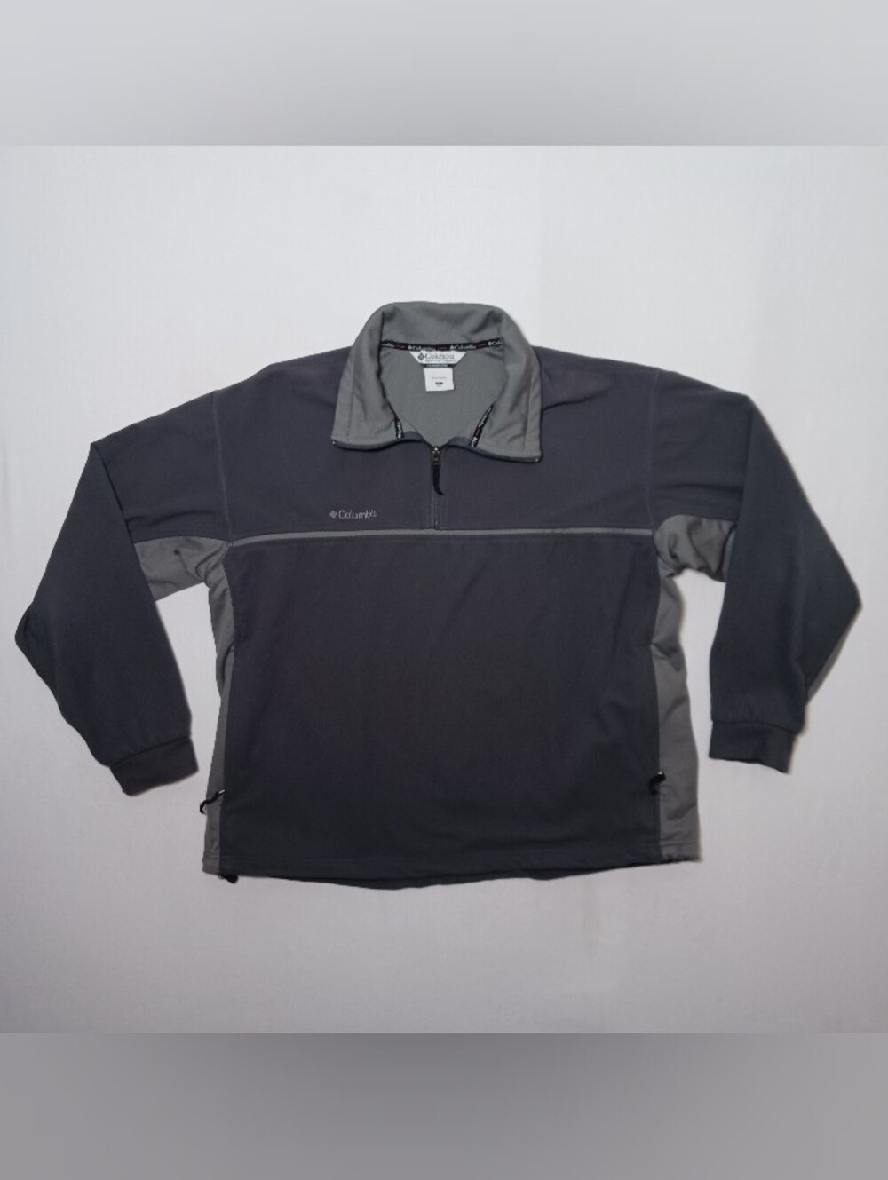 Columbia Sportswear Mens 1/4 Zip Pullover Fleece Jacket XL Charcoal Gray